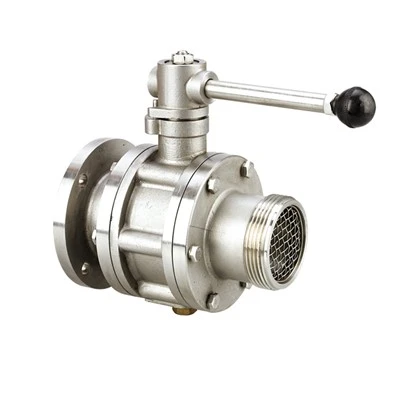 Falf pêl hydrant tân gyda flanged